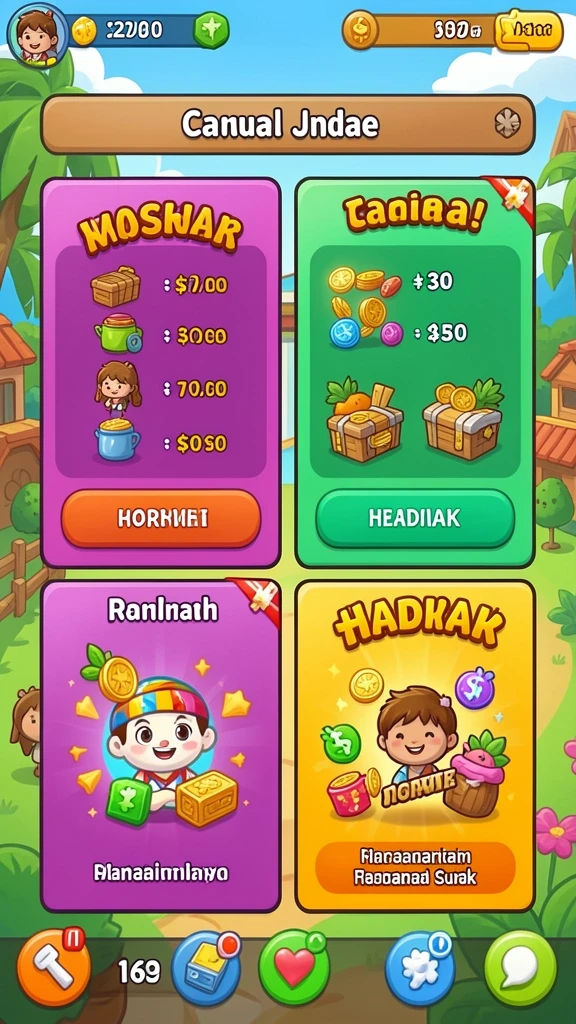 Sistem reward yang menarik dan memotivasi pemain.