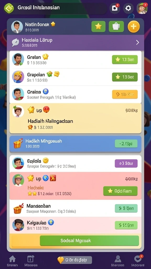 Karakter unik dengan kemampuan khusus siap bertempur.