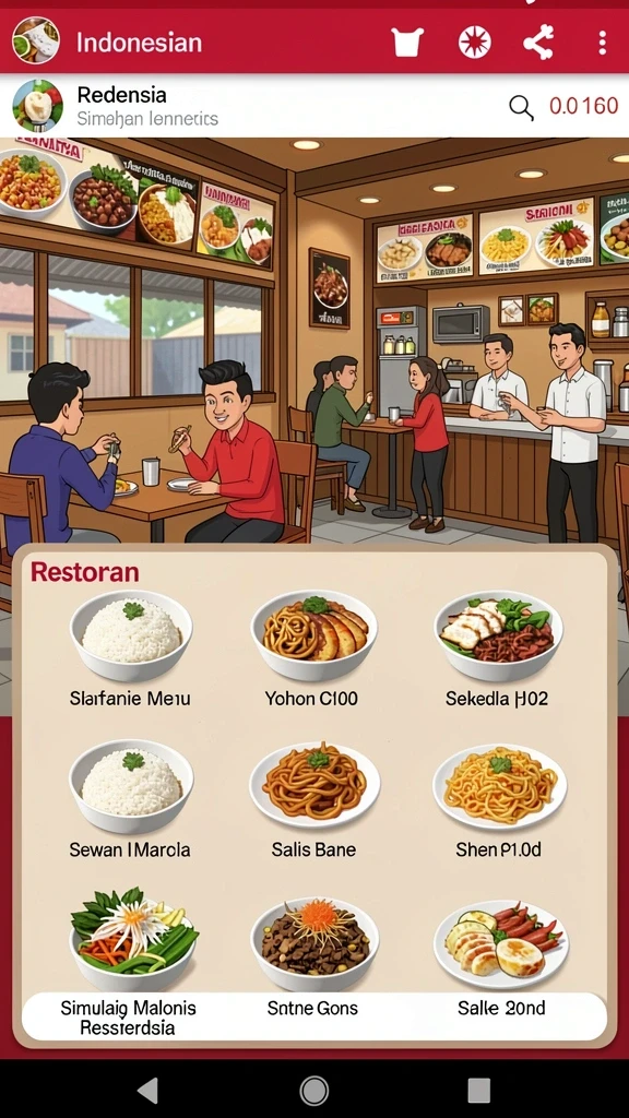 Tampilan awal yang menarik dan intuitif.