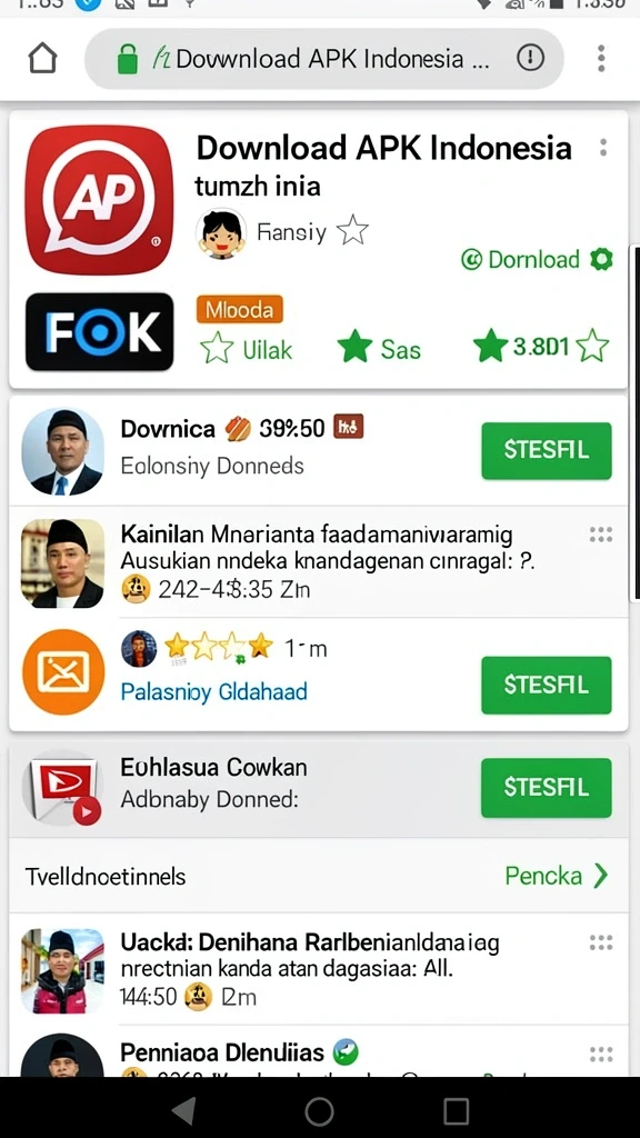 Papan peringkat yang menampilkan skor pemain.