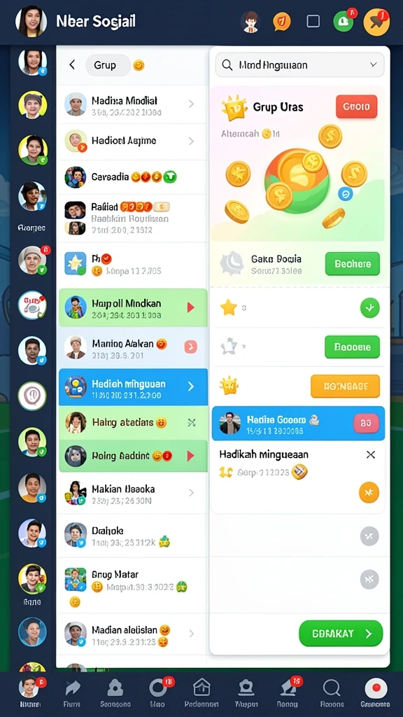 Pengguna menikmati hadiah menarik dari DEWAKOIN99.