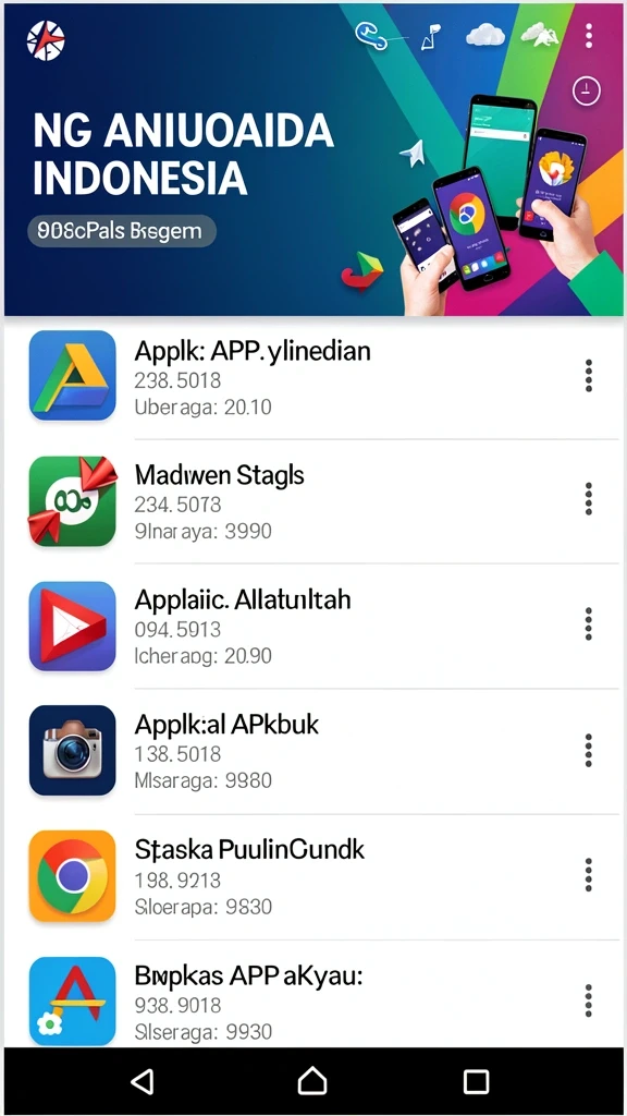 Tampilan menu utama yang menarik dan interaktif.