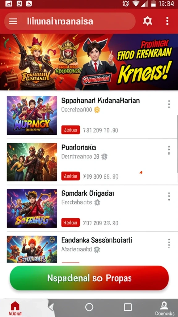 Karakter-karakter unik yang bisa dipilih untuk bermain.