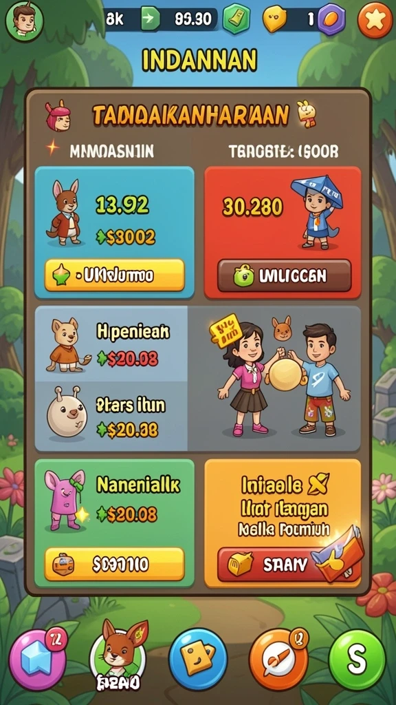 Reward harian yang menggugah semangat bermain.