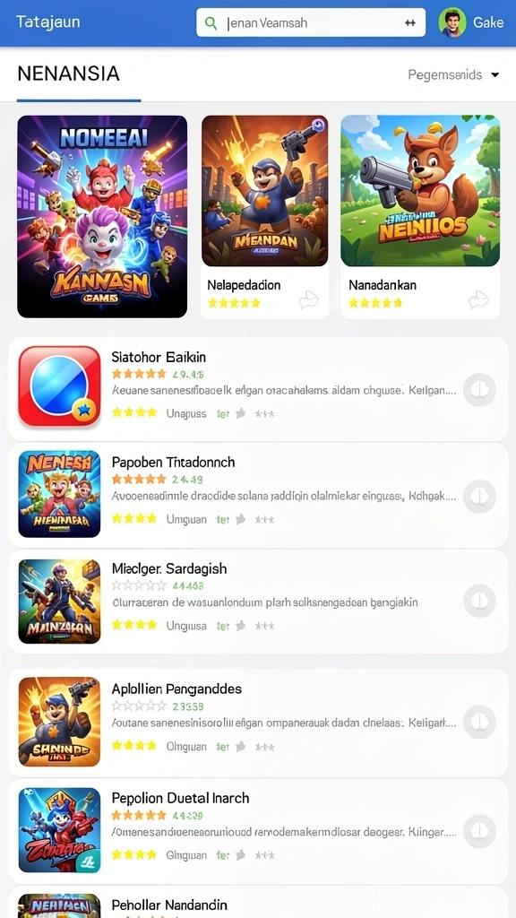 Gameplay seru dengan banyak tantangan berbeda.
