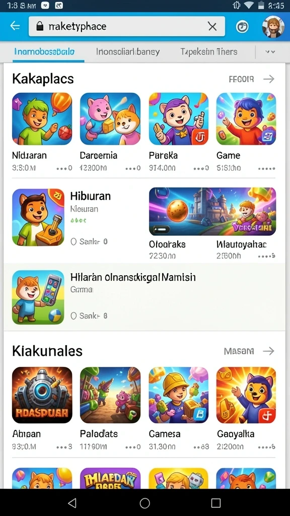 Beragam karakter yang dapat dipilih untuk dimainkan.