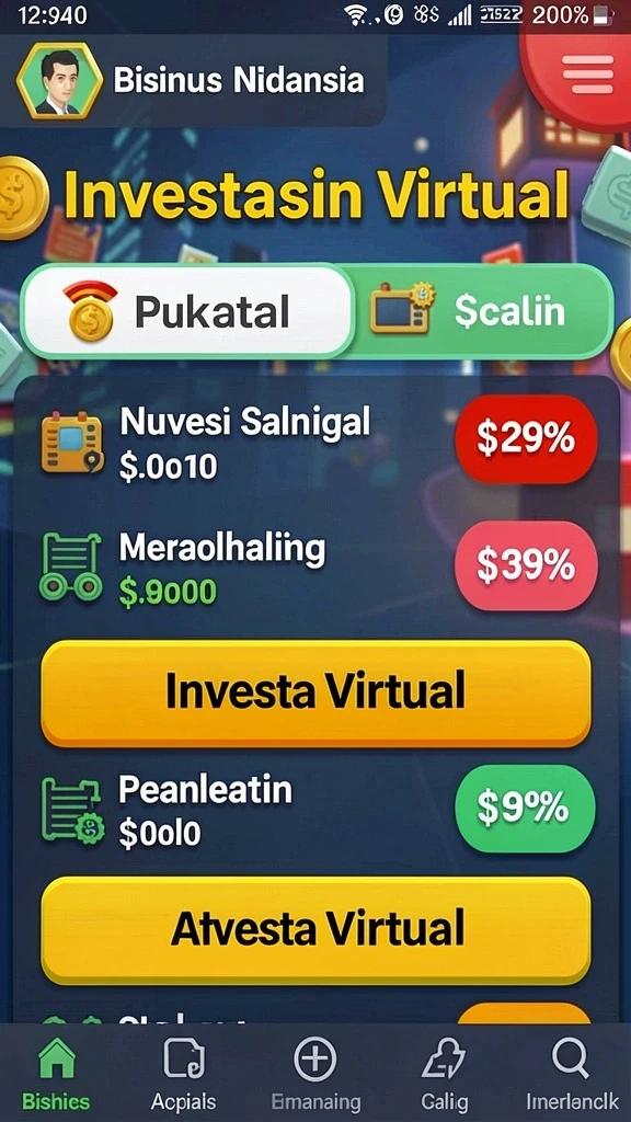 Tampilan menu utama yang menarik dan mudah dinavigasi.