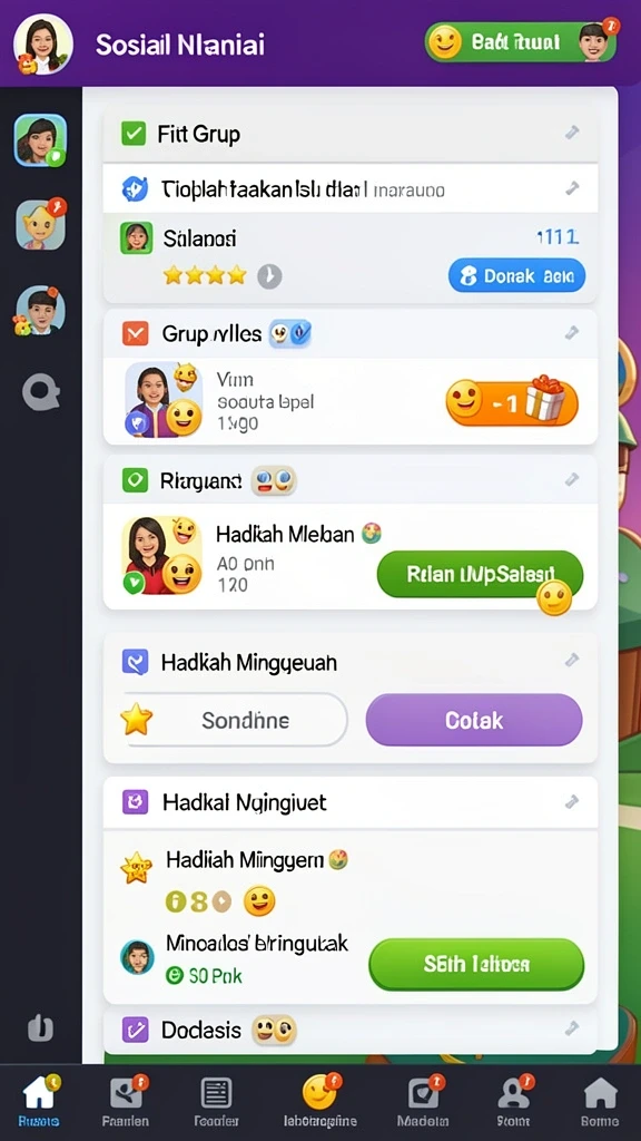 Contoh fitur multiplayer saat bermain bersama teman.