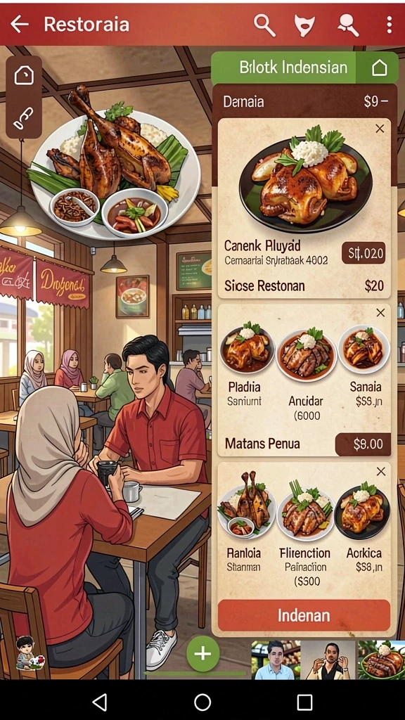 Karakter unik yang menambah keseruan dalam permainan.