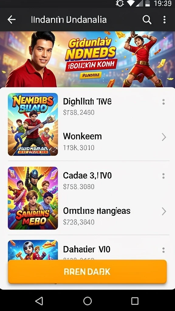 Tampilan awal aplikasi SURGA77 yang menarik.