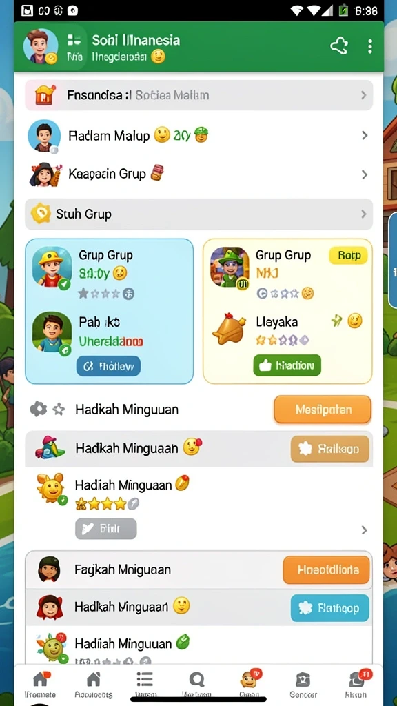 Screenshot menunjukkan karakter unik yang dapat dimainkan dalam WAK89.