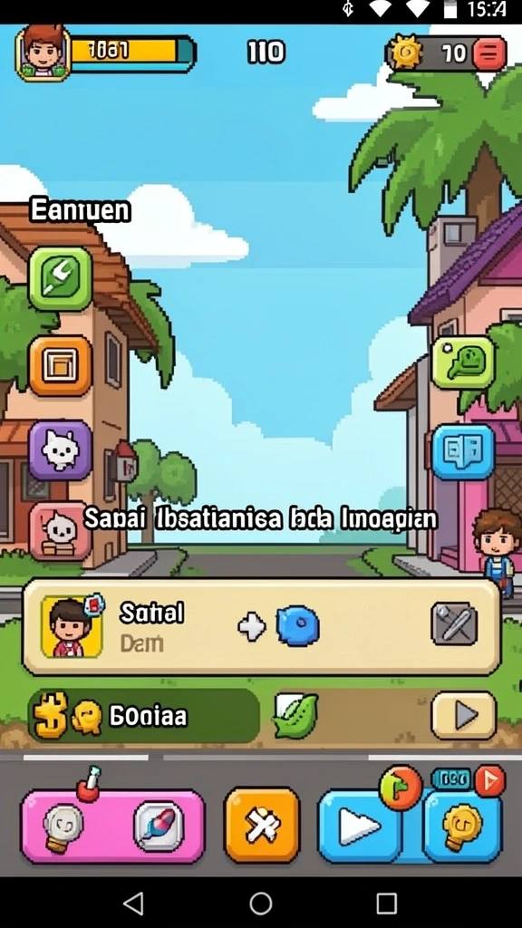 Tampilan utama YUMETOTO dengan berbagai pilihan permainan.
